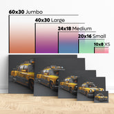 Vintage Yellow Taxi Cab - High-Quality Canvas Print | Custom Photo Canvas Print, Also Custom Canvas Prints with Your Photos